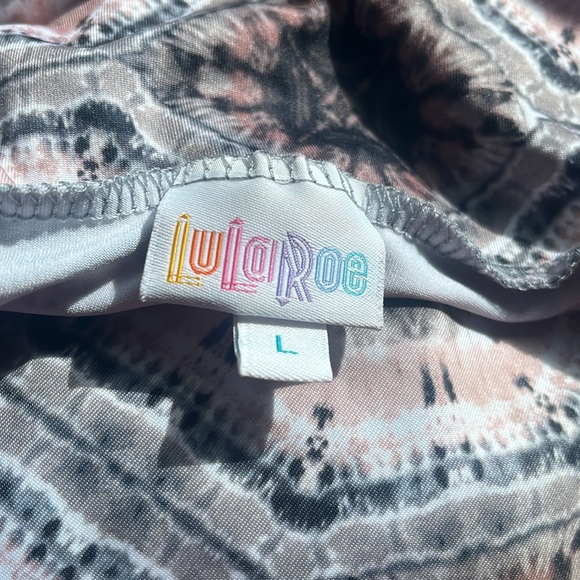 Tie dye pattern, floor length L dress by LuLaRoe - Picture 3 of 3